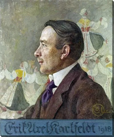 Картина Эрик Аксель Карлфедт, поэт (1918)