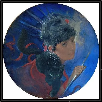 Картина Электричество (около 1884 г.)