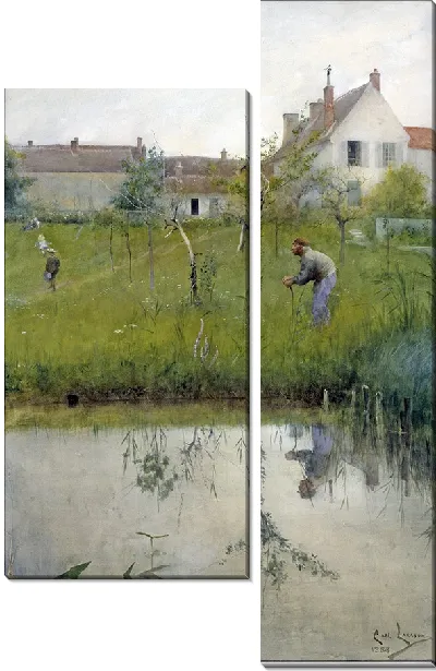 Картина Старик и детский сад (1883)