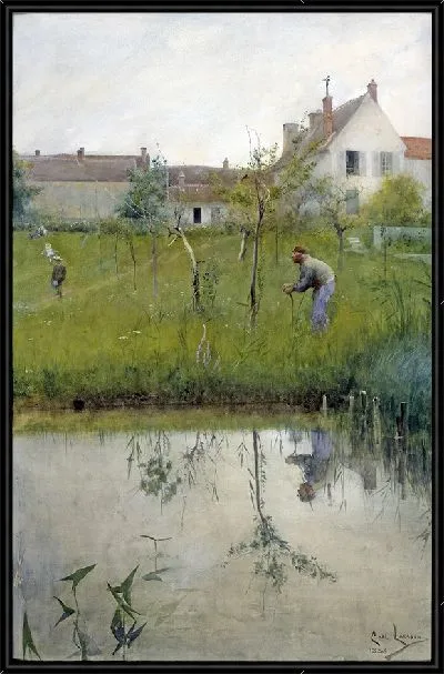 Картина Старик и детский сад (1883)