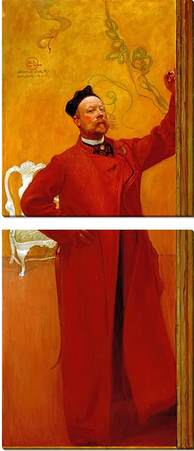 Картина Перед зеркалом. Автопортрет (1900)