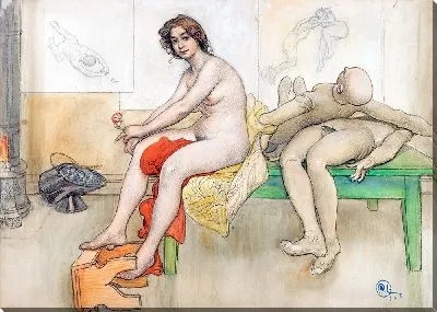 Картина Модель и манекены (1906)