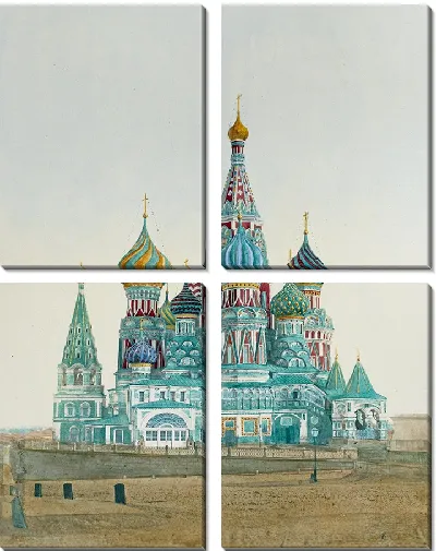 Картина Храм Василия Блаженного 2(1880 г.)