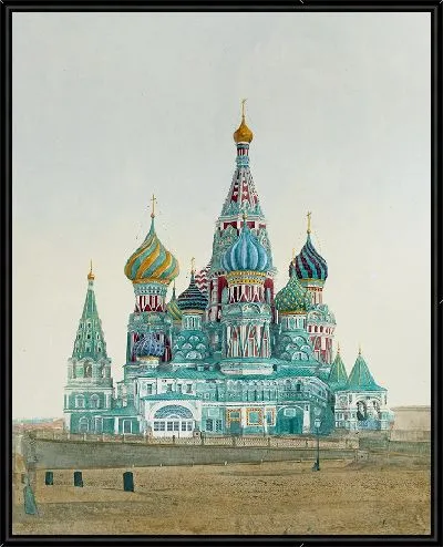 Картина Храм Василия Блаженного 2(1880 г.)