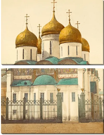 Картина Успенский собор в Кремле (1880 г.)