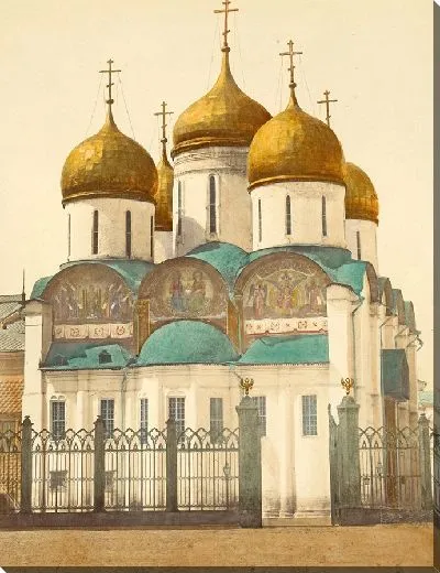 Картина Успенский собор в Кремле (1880 г.)