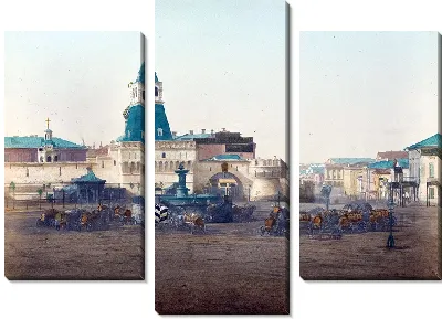 Картина Площадь в Москве (1880 г.)