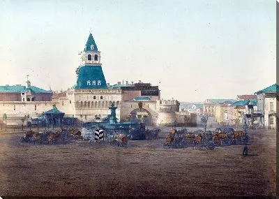 Площадь в Москве (1880 г.)