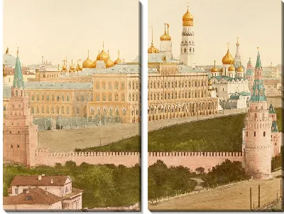Картина Императорский Кремлёвский дворец в Москве (1880 г.)