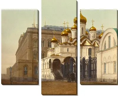 Картина Архангельский собор в Кремле (1880 г.)