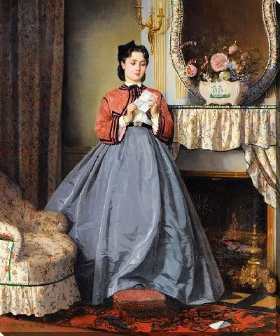 Картина Любовное письмо (1863 г.)