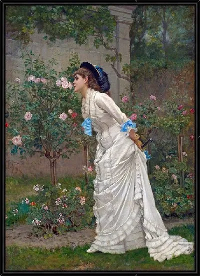 Картина Женщина и розы (1879)