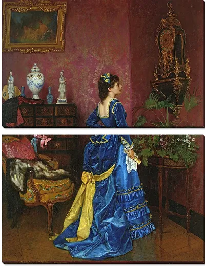 Картина Синее платье