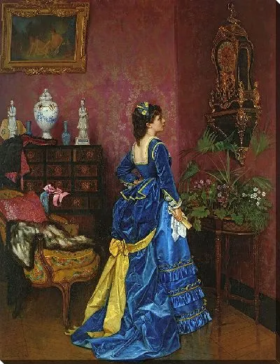 Картина Синее платье