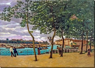 Картина Вид на Сену, Париж (1871 г.)