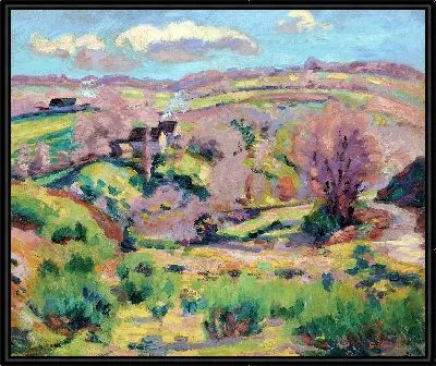 Пейзаж Креза весной (около 1908 г.)