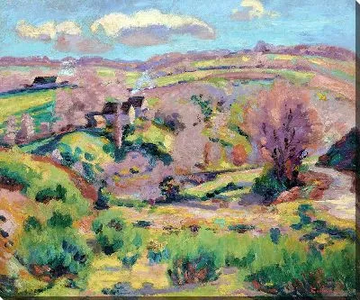 Пейзаж Креза весной (около 1908 г.)