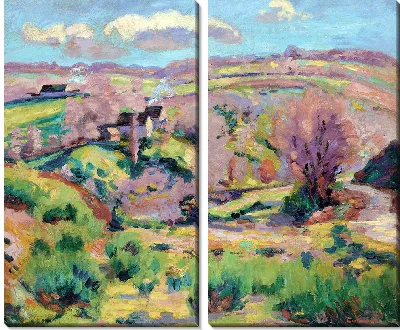 Пейзаж Креза весной (около 1908 г.)