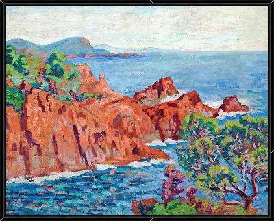 Картина Красные скалы в Аге (около 1912 г.)