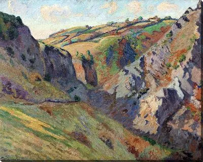 Картина Пещеры Пруналь возле Понтжибо (Овернь)