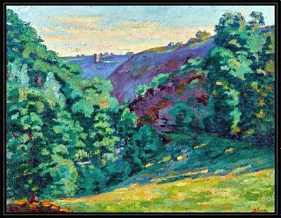 Ущелье безумия, вид из замка Крозан (1910 г.)