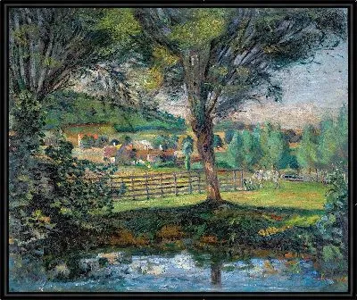 Картина Ивовый пруд