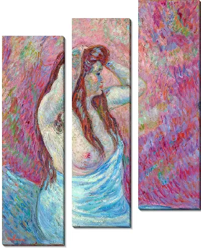 Картина Молодая обнаженная женщина в драпировке (1900)