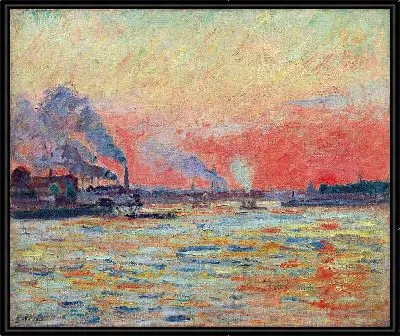 Картина Место слияния Сены и Марны в Иври (1889 г.)