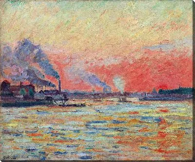 Картина Место слияния Сены и Марны в Иври (1889 г.)