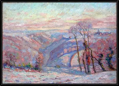 Картина Желе белого в деревне Крозан (около 1900 г.)