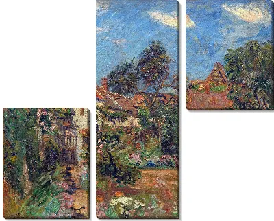 Картина Жарден в Жанвиль-сюр-Жюне (1886 г.)