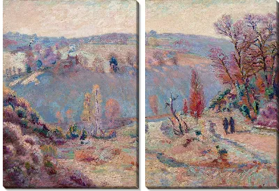 Картина Долина Седели у моста Шарро Белый Мороз (около 1903-1911 гг.)