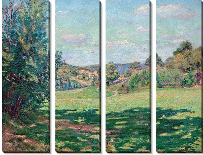 Картина Деревня-сюр-ле-Кото, Валле-де-Шерез (около 1885 г.)