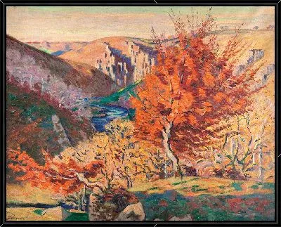 Картина Пейзаж, Роше де ла Файлез (1893–1920)