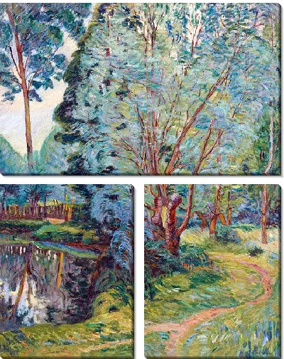 Картина Пейзаж boise à l'étang (около 1890 г.)