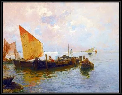 Парусные лодки в лагуне, Венеция