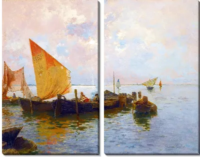 Парусные лодки в лагуне, Венеция