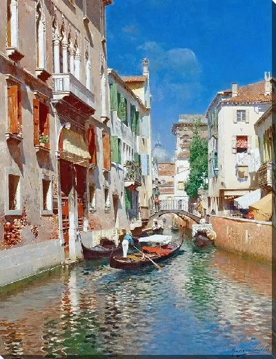 Картина Гондолы в Венеции