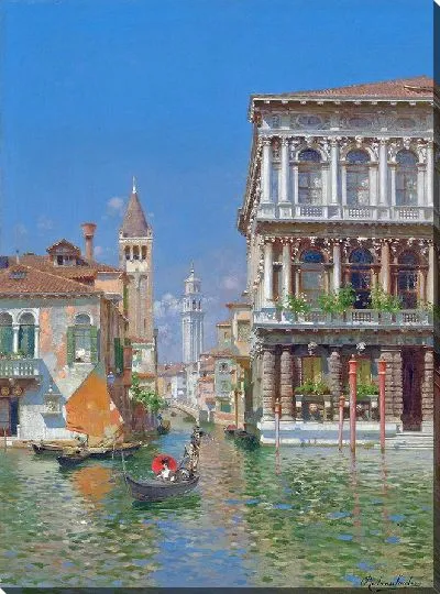 Картина Гондола на Большом канале возле Ка Реццонико, Венеция