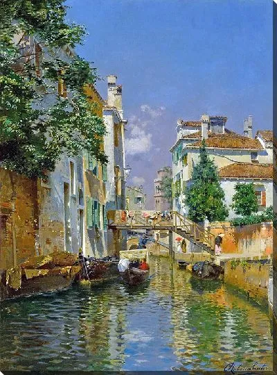 Картина Венецианский завод с колокольней церкви Сан-Джеремия