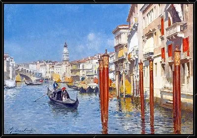 Большой канал с мостом Риальто, Венеция