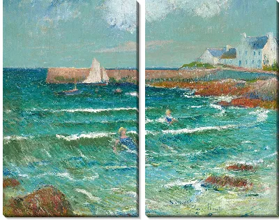 Картина Морское купание в Ломенере (около 1889 г.)