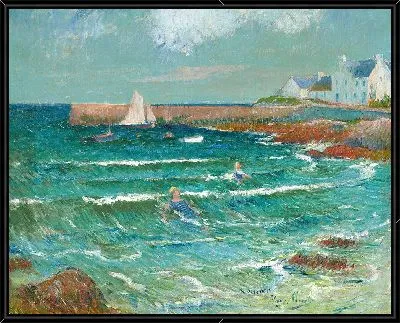 Морское купание в Ломенере (около 1889 г.)