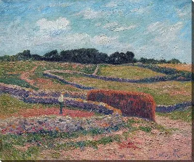 Картина Уэссан, низкие стены полей (1909-10)