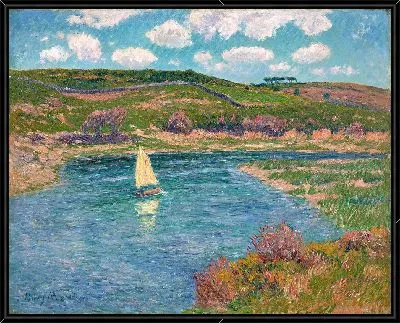 Картина Ривьер-де-Пон-Авен, Финистер (1899)