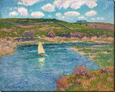 Картина Ривьер-де-Пон-Авен, Финистер (1899)