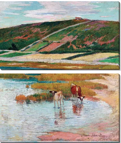 Картина Коровы у корыта с водой (1893 г.)