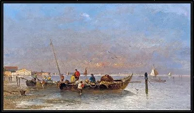 Картина Рыбаки в Венеции (1882)