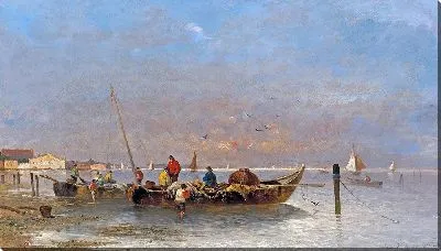 Картина Рыбаки в Венеции (1882)
