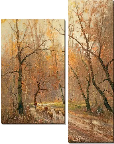 Картина Пастушка возвращается домой